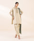 Women's Unstitched Light Khaddar Beige Embroidered 3 Piece Suit